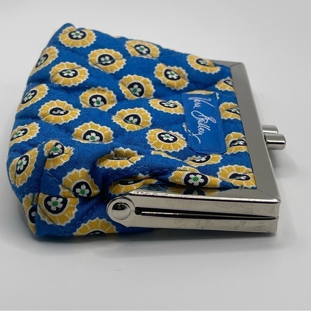 Vera Bradley | Rivera Blue Kiss Lock Change Purse​ - Picture 7 of 7